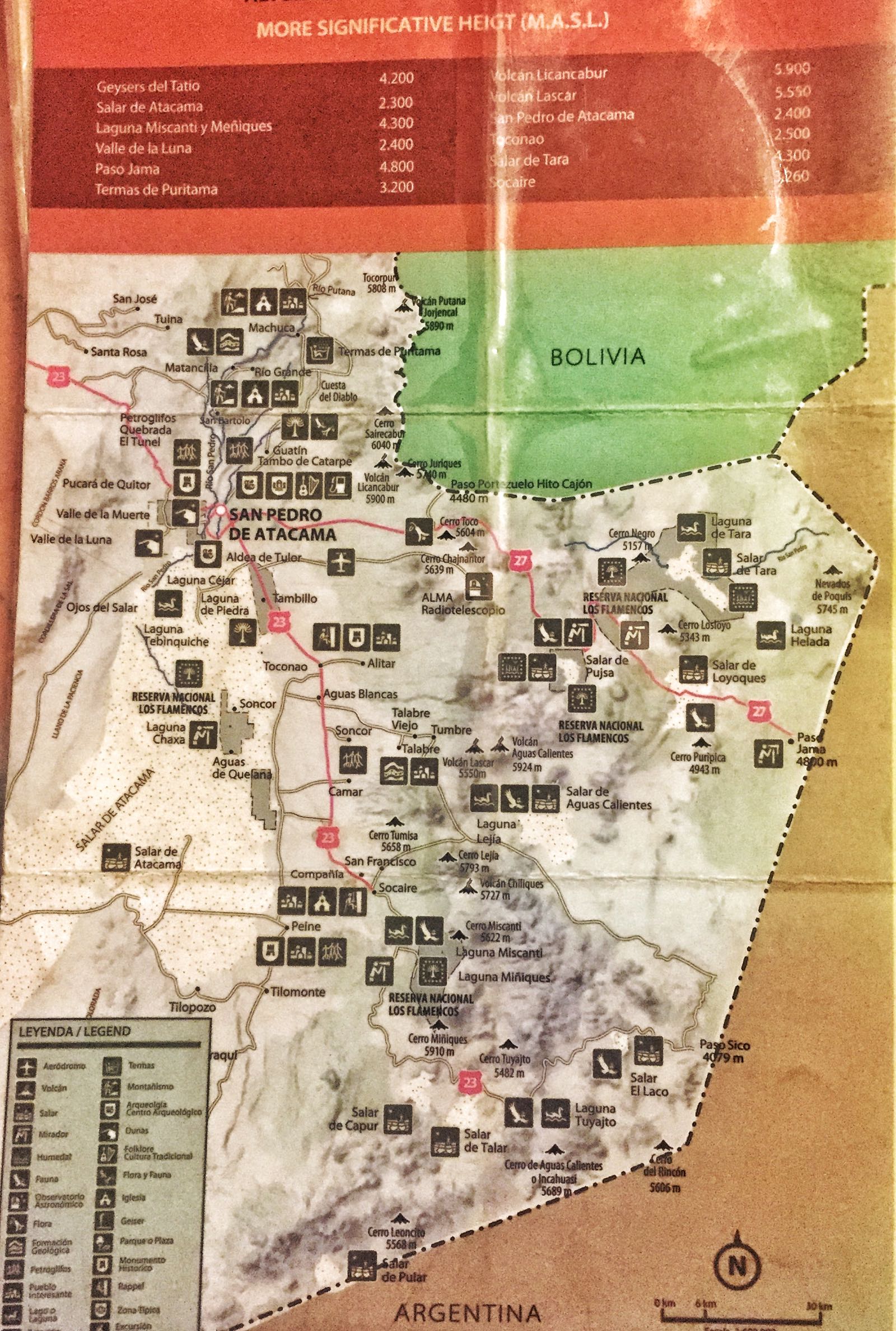 map of san pedro de atacama